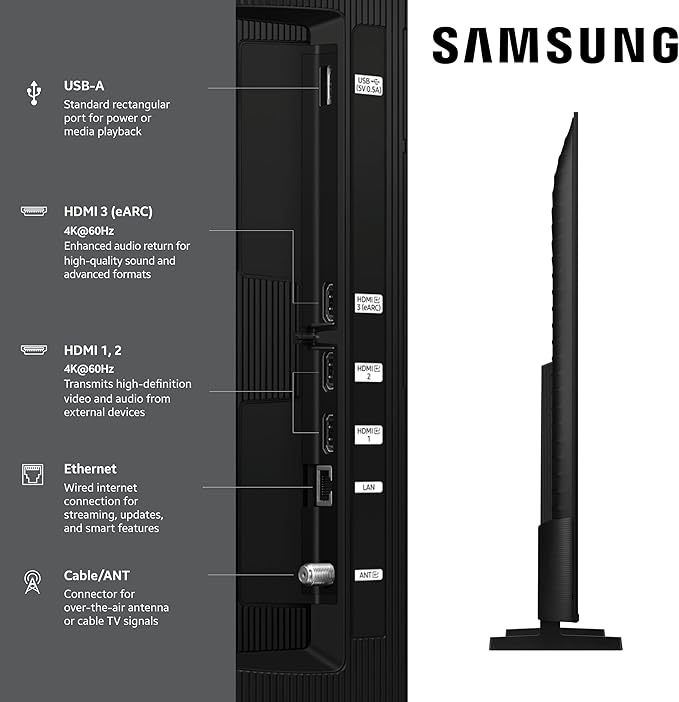 Samsung 43-Inch Class QLED Q7F Series Samsung Vision AI Smart TV (2025 Model, 43Q7F) Quantum HDR, Object Tracking Sound Lite, Q4 AI Gen1 Processor, 4K upscaling, Gaming Hub, Alexa Built-in - Image 3