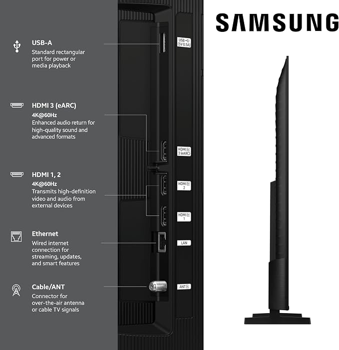 Samsung 50-Inch Class QLED Q7F Series Samsung Vision AI Smart TV (2025 Model, 50Q7F) Quantum HDR, Object Tracking Sound Lite, Q4 AI Gen1 Processor, 4K upscaling, Gaming Hub, Alexa Built-in - Image 3
