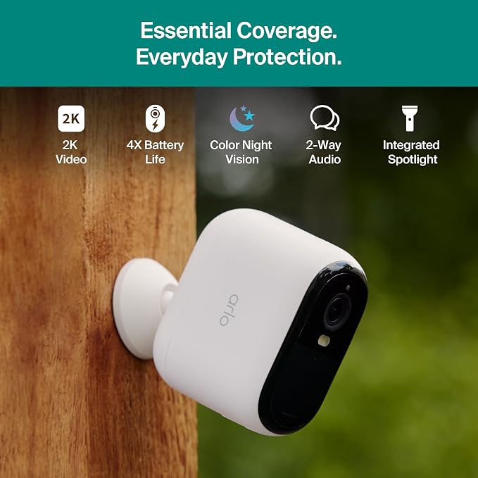 Wireless Outdoor Camera with 4X Longer Battery - Essential XL Security Camera 2K (3rd Gen, Latest Release), Person Recognition, Package Detection, Animated Preview, 1-Mo. Trial of Secure Plan, 3 Cam - Image 5