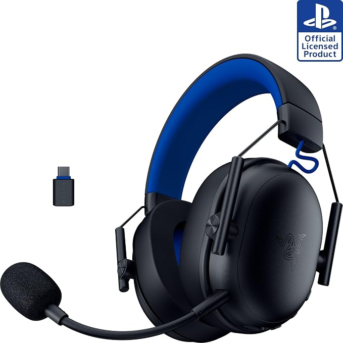 Razer BlackShark V3 X HyperSpeed Wireless PS5 Gaming Headset, Black | 50mm Drivers, Cardioid Mic, 2.4 GHz, Bluetooth, Works with PC, Mac, Nintendo Switch, Smartphone, 70 Hr Battery by Unknown