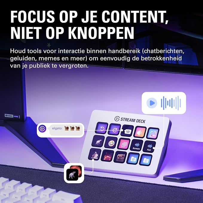 Elgato Stream Deck MK.2 White Studio Controller, 15 Keys - Image 7