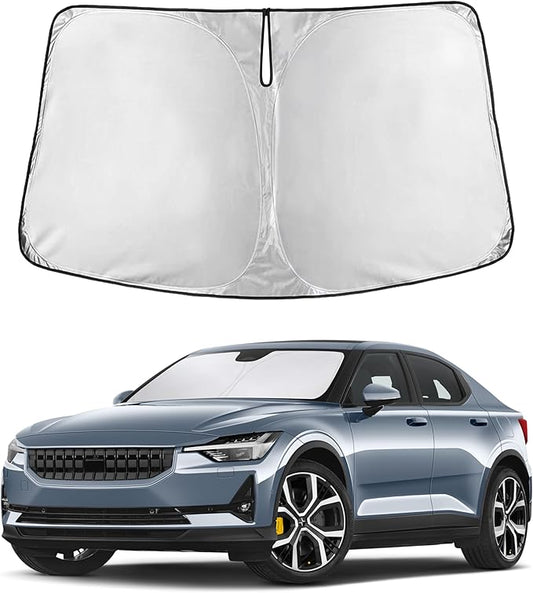 EcoNour Windshield Sunshade Compatible for Polestar 2 2020-2023 2024 2025, Sun Visor for Front Windshield & Window Sun Shade Cover, UV Heat Blocker & Protector, Car Accessories by EcoNour