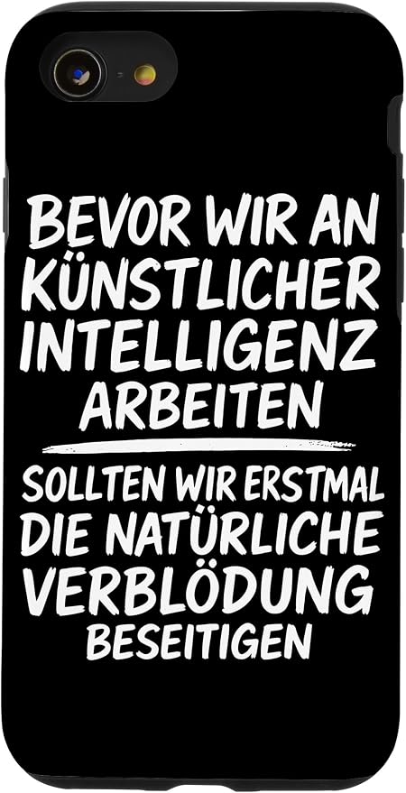 Fix Stupidity First – AI Can Wait Case for iPhone SE (2020) / 7 / 8 by Unknown