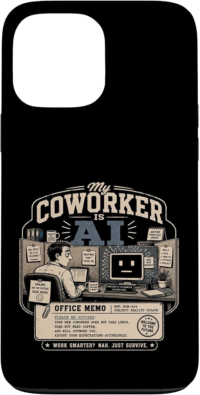 My Coworker is AI Office Humor Funny Workplace Replacement Case for iPhone 13 Pro Max by Unknown