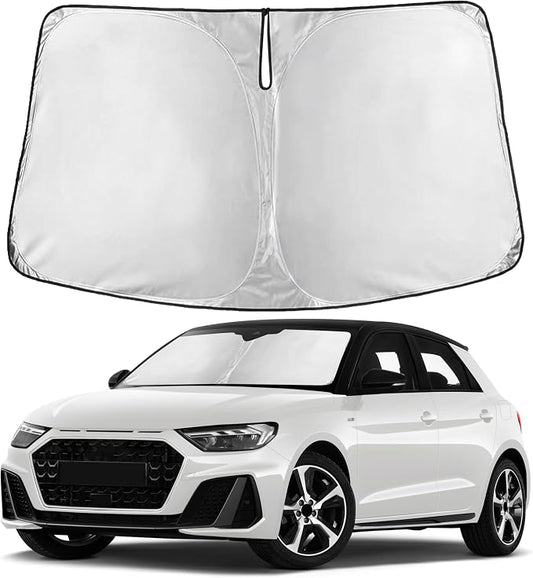 EcoNour Windshield Sunshade Compatible for Audi A1 2018-2024 2025 2026, Sun Visor for Front Windshield & Window Sun Shade Cover, UV Heat Blocker & Protector, Car Accessories by EcoNour