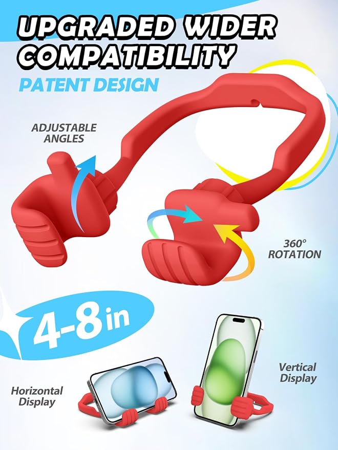 Gifts for Teens Girls Women Mom Wife Cell Phone Holder: Adjustable Thumbs Up Phone Stand Gift for Kids Adults Women Teenage Men Boy Grandma Funny Gadgets Trend Stuff Ideas Stocking Stuffer Gift - Image 2