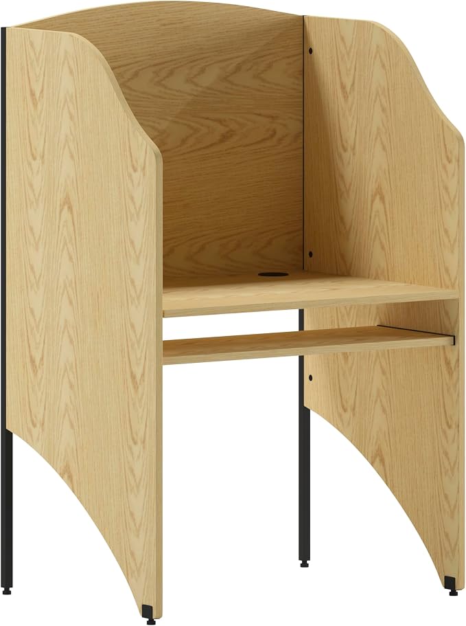 Flash Furniture Kevin Starter Study Carrel in Oak Finish by FlashFurniture