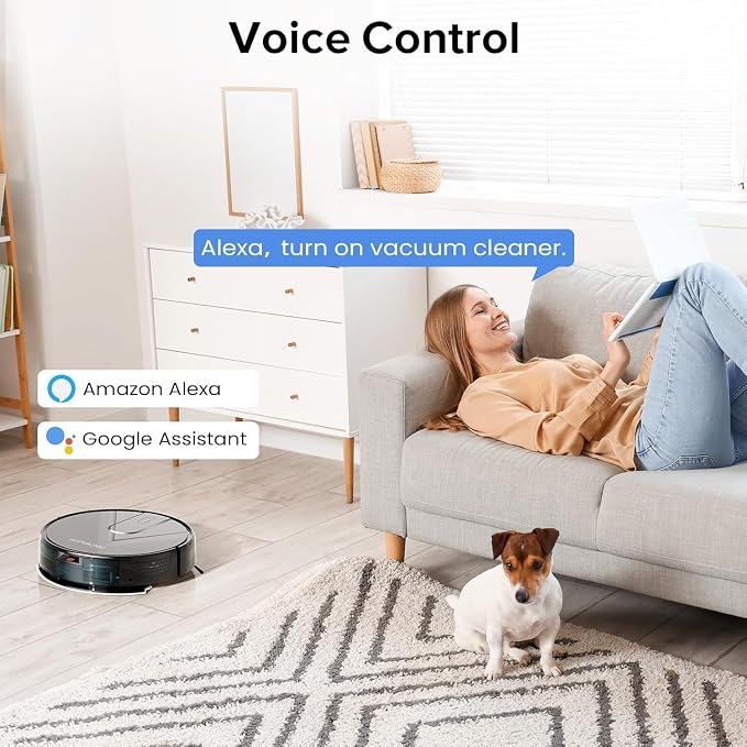ROPVACNIC Robot Vacuum and Mop Combo 5200Pa Suction Robotic Cleaner | Self-charging, app control, personalized cleaning adjustments, advanced obstacle avoidance, suitable for home use - Image 6