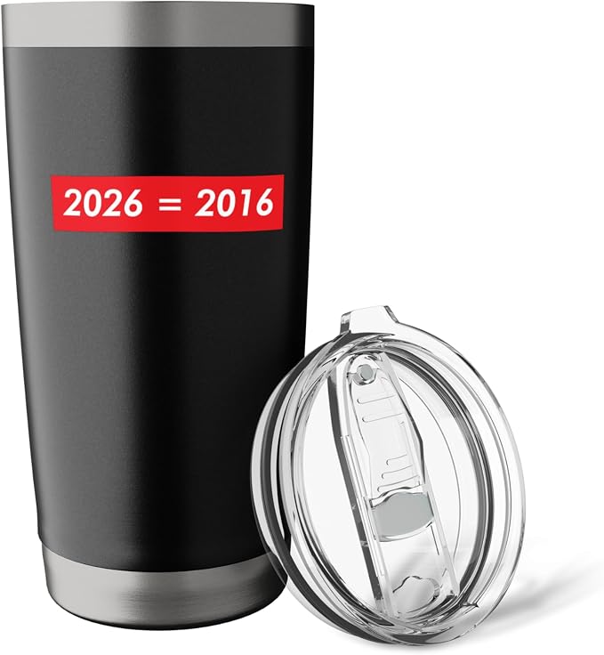 2026 Equals 2016 Funny Gen Z Nostalgia Teen Escapism Tween Stainless Steel Insulated Tumbler - Image 5