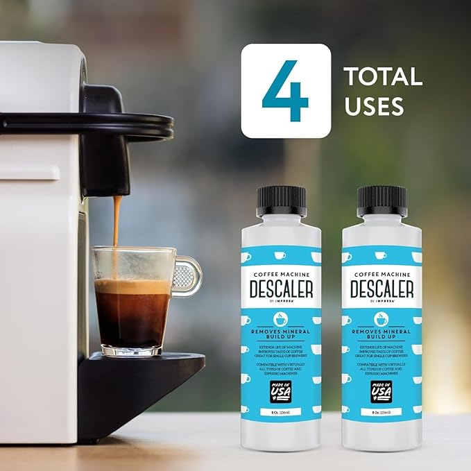 IMPRESA Coffee Machine Descaler, 2-Pack (1-Year Supply) Universal Descaling | Solution for Keurig, Nespresso, Breville, De’Longhi, Jura & Ninja – Coffee Maker Cleaner and Limescale Remover – Made in USA - Image 5