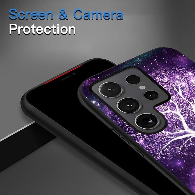 Designed for Galaxy S25 Ultra Phone Case,Slim Silicone Shockproof Protective Case for Galaxy S25 Ultra 6.8 inch,Life Tree - Image 4