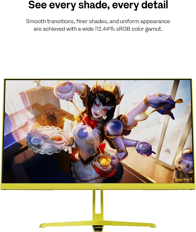 Pixio PX248 Wave Yellow 24 inch 200Hz Refresh Rate FHD 1080p Resolution Fast IPS Panel 1ms GTG Response Time Built-in Speakers Gaming Monitor with Adaptive Sync - Image 6