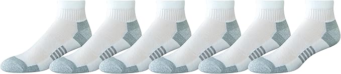 Amazon Essentials Men's Athletic Ankle Socks, Cushioned with Arch Support, Moisture Wicking by AmazonEssentials