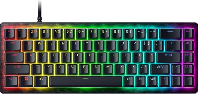 Razer Huntsman V3 HE Magnetic Mini 65% 8KHz Wired Gaming Keyboard | Hall Effect Magnetic Switches, 8000 Hz Polling, Razer Snap Flex,Razer Snap Tap, Rapid Trigger, Adjustable Actuation by Unknown