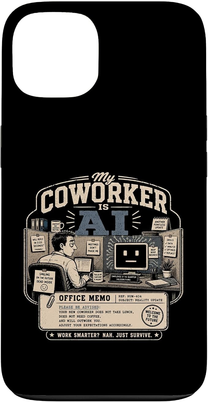 My Coworker is AI Office Humor Funny Workplace Replacement Case for iPhone 13 by Unknown