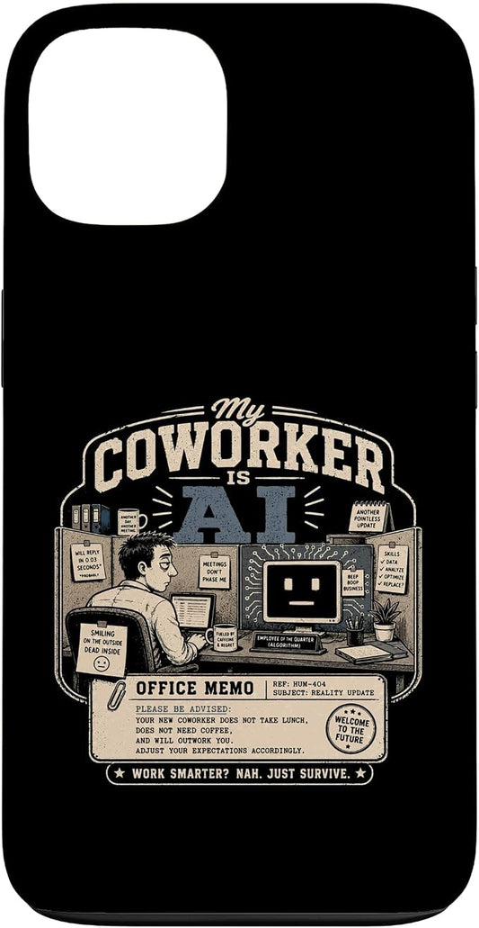My Coworker is AI Office Humor Funny Workplace Replacement Case for iPhone 13 by Unknown