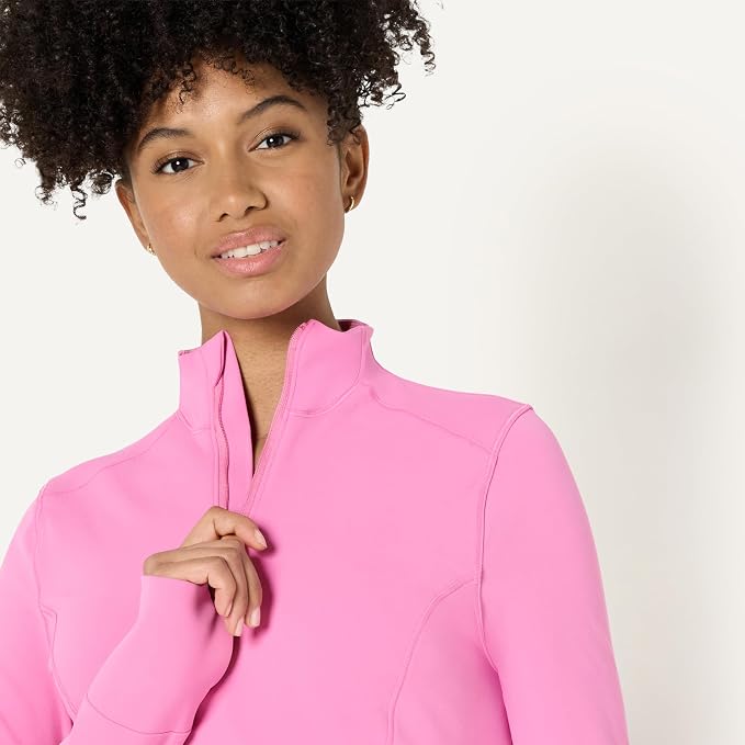 Amazon Essentials Women's Active FormFlex Buttery Soft Slim Fit Quarter Zip Long Sleeve Pullover Jacket - Image 3