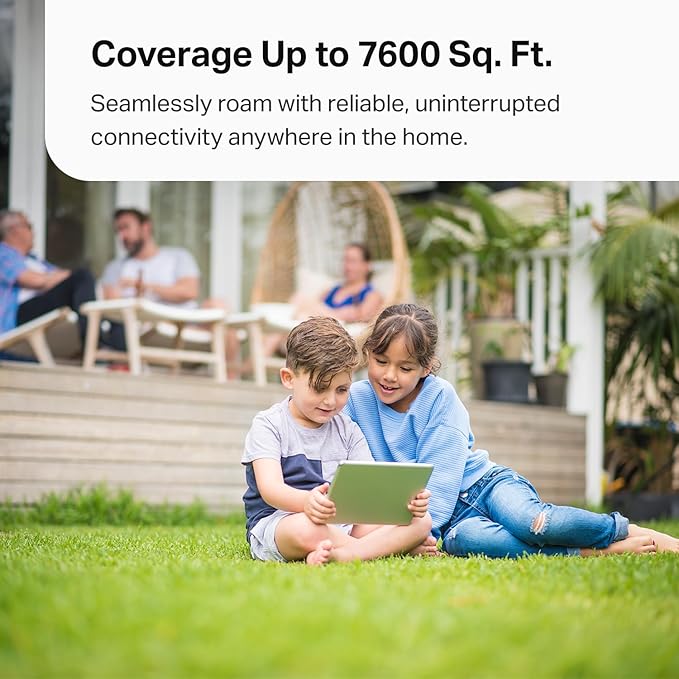 TP-Link Deco 7 Pro BE63 Tri-Band WiFi 7 BE10000 Whole Home Mesh System - 6-Stream 10 Gbps, 4x2.5G Ports Wired Backhaul, 4X Smart Internal Antennas, VPN, HomeShield, Free Expert Support (3-Pack) - Image 5