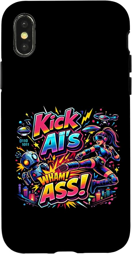 Tech Human vs AI Case for iPhone X/XS by Unknown
