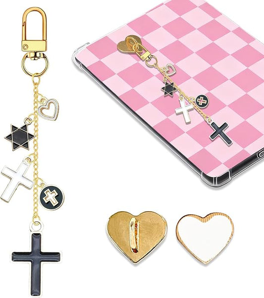Charm Chains for Kindle,Cute E-reader Phone Charm Bracelets Accessories Compatible for Kindle E-Reader Phone iPad AirPod,Gifts for Reader Booklovers by Unknown