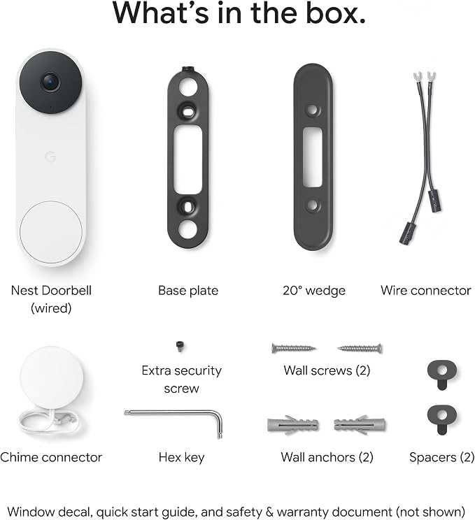 Google Nest Doorbell (Wired, 3rd Gen) - 2K Video, Live View - 2025 - Snow | Video doorbell, 2K HDR, intelligent alerts, color night vision, 2-way audio, works with Google Home & Gemini - Image 13