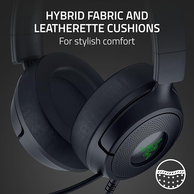 Razer Kraken Kitty V3 X Wired Gaming Headset, Kitty Ears, Black | HyperClear Cardioid Mic, 40 mm Drivers, 7.1 Surround Sound, Comfy Ear Cushions, Cross-Platform via 3.5mm PC, PS5, Xbox - Image 7