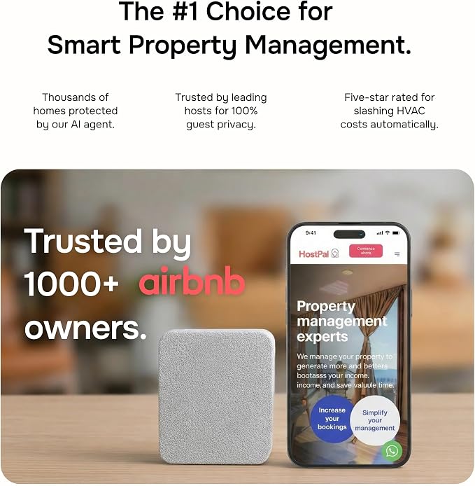 Layla Noise & Security Monitoring Device for Airbnb, Rental, Office & Home | Noise, Humidity & Occupancy Sensor, Intruder Detection, Guest Counting | Radar-Based Motion Detection | Privacy-Safe - Image 4
