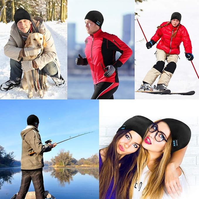 Bluetooth Beanie Hat Headphones Unique Tech Gifts Stocking Stuffer - Image 6