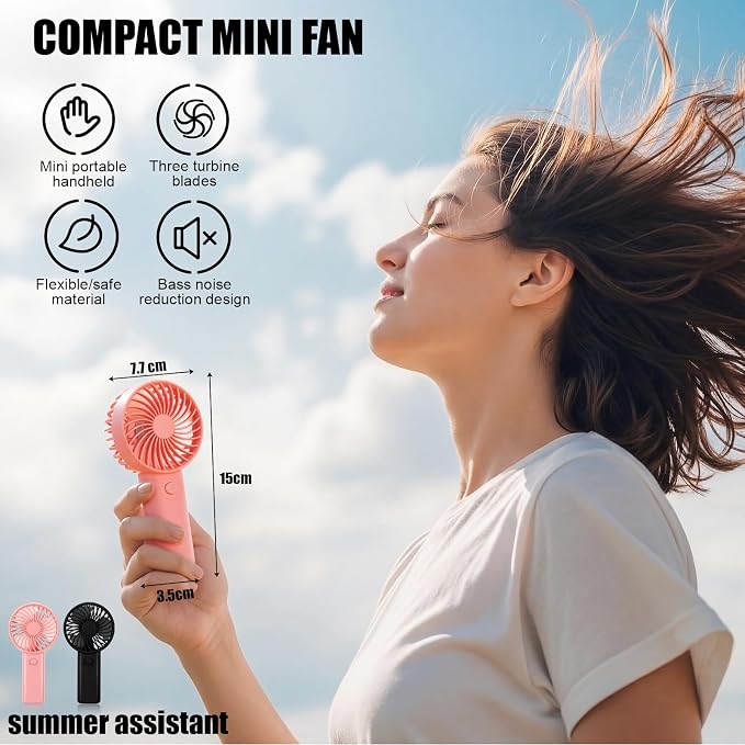 8 Pcs Cooling Must Haves Summer, Keeping Cool in Hot Weather Outside, Cooling Arm Sleeves, Towels, Sun Visor Hats, Portable Handheld Mini Fans, UV Protection for Women Men Sports, Travel - Image 2
