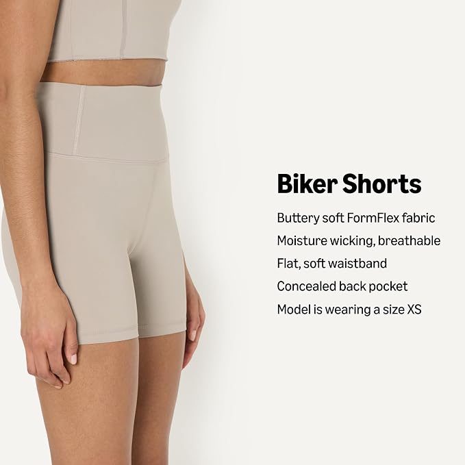 Amazon Essentials Women's Active FormFlex Buttery Soft High Waist Biker Shorts - Image 4