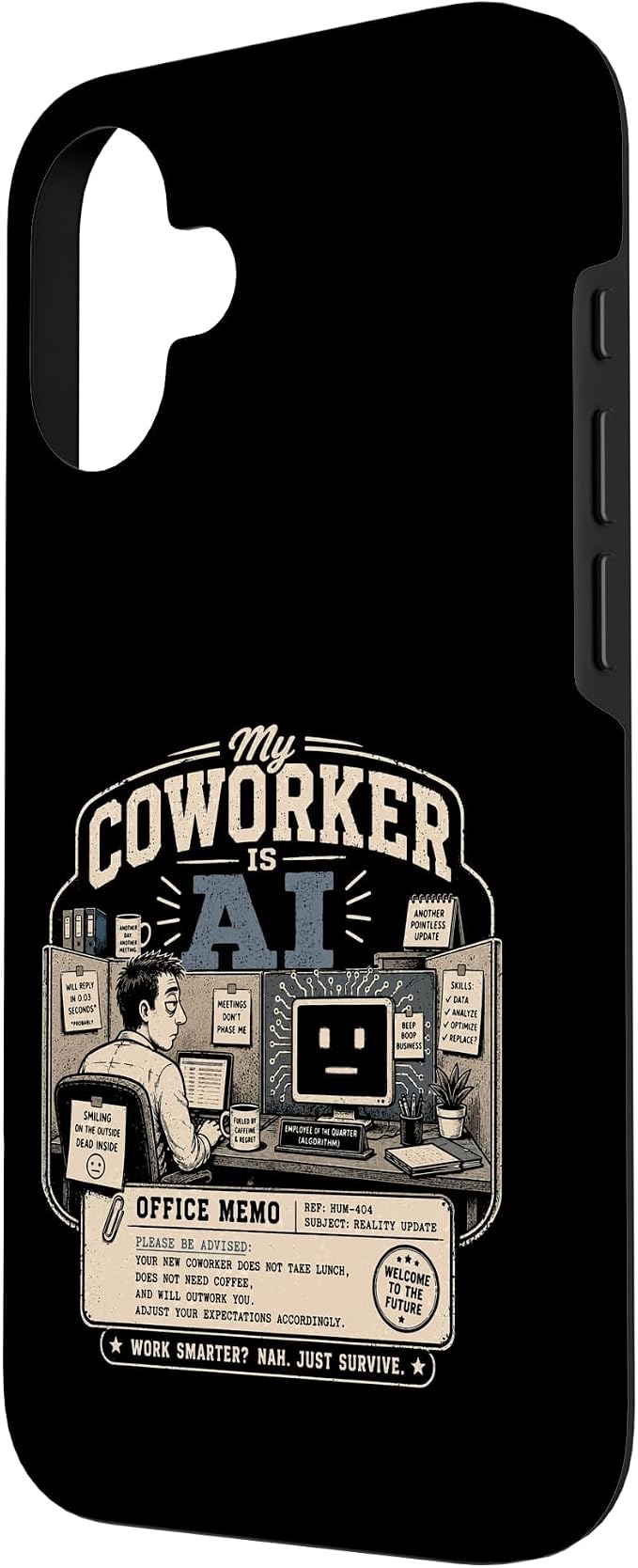 My Coworker is AI Office Humor Funny Workplace Replacement Case for iPhone 16 - Image 2
