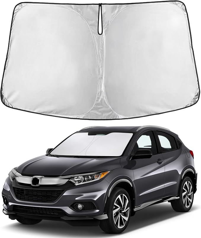 EcoNour Windshield Sunshade Compatible for Honda HRV 2016-2020 2021 2022, Sun Visor for Front Windshield & Window Sun Shade Cover, UV Heat Blocker & Protector, Car Accessories by EcoNour