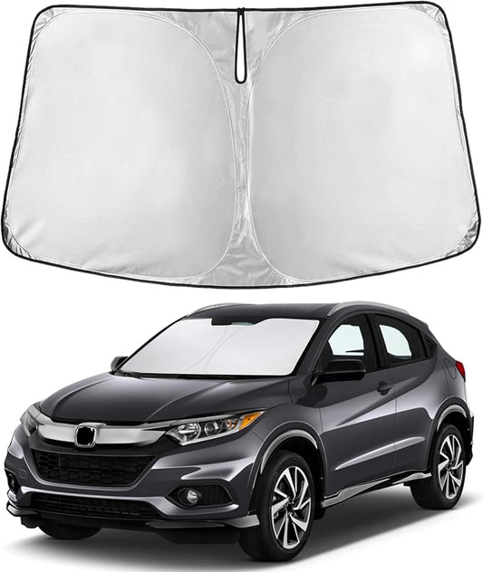 EcoNour Windshield Sunshade Compatible for Honda HRV 2016-2020 2021 2022, Sun Visor for Front Windshield & Window Sun Shade Cover, UV Heat Blocker & Protector, Car Accessories by EcoNour