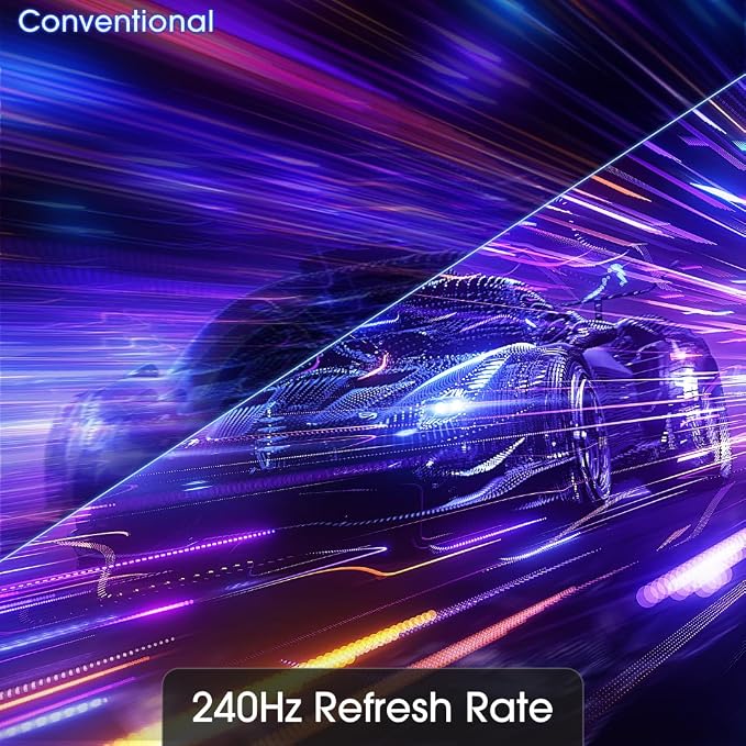 Sceptre New 24.5-inch Gaming Monitor 240+Hz 1ms DisplayPort x2 HDMI x2 100% sRGB AMD FreeSync Premium Build-in Speakers, Machine Black 2025 (E255B-FWD240 Series) | 25 FHD Va, 100% Srgb, Amd Freesync Premium, 2x Dp1.4, 2x Hdmi2.0, 2x2w Speakers - Image 5