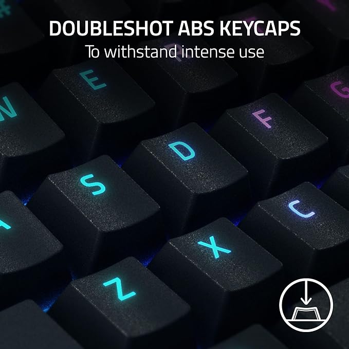 Razer BlackWidow V4 Mechanical Gaming Keyboard, Green Switches | Tactile & Clicky Switches, Chroma RGB, 6 Dedicated Macro Keys, Magnetic Wrist Rest, Doubleshot ABS Keycaps, Snap Tap - Image 6