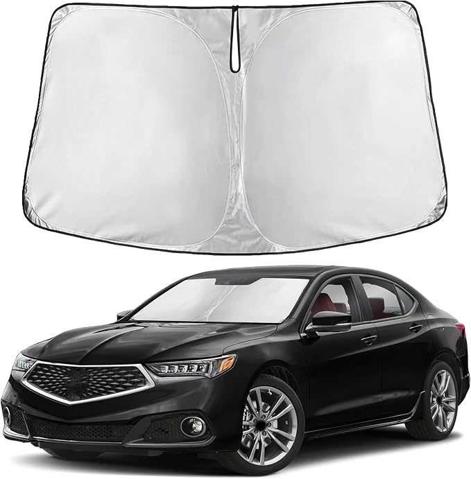 EcoNour Windshield Sunshade Compatible for Acura TLX 2015-2018 2019 2020, Sun Visor for Front Windshield & Window Sun Shade Cover, UV Heat Blocker & Protector, Car Accessories by EcoNour