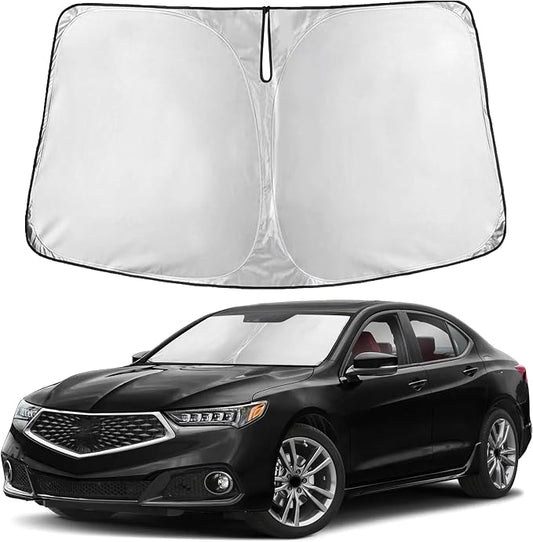 EcoNour Windshield Sunshade Compatible for Acura TLX 2015-2018 2019 2020, Sun Visor for Front Windshield & Window Sun Shade Cover, UV Heat Blocker & Protector, Car Accessories by EcoNour