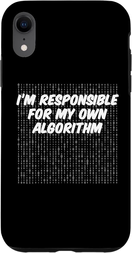 iPhone XR Binary Code Computer Algorithm AI Artificial Intelligence Case by Unknown
