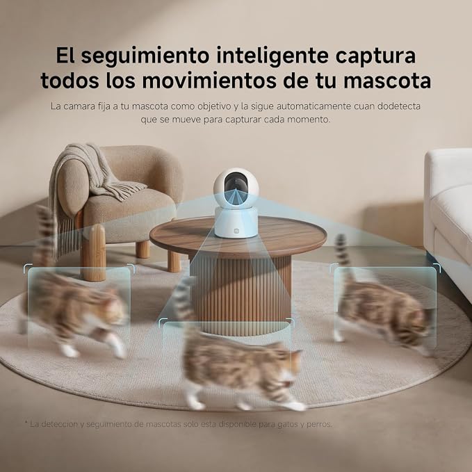 XIAOMI Smart Camera C201, 1080p Indoor Security Camera with Physical Lens Shielding, 360° Panoramic View, AI Human & Pet Detection, Full-Color Night Vision, Wi-Fi 6, Works with Google Assistant, 1pack - Image 5