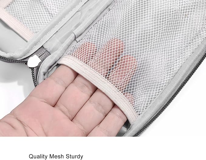 Electronic Organizer Travel Case Water Resistant Cord Pouches for Organization,Cable Organizer,All-in-One Double Layers Storage Bag for Accessories,Charger, Cable - Image 9