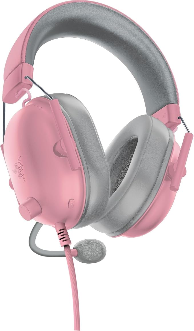 Razer BlackShark V2 X Wired PlayStation Gaming Headset, Pink | 50mm Drivers, Cardioid Mic, Lightweight, Comfortable Noise Isolating Earcups, For PS5, Xbox Series X, PC, Switch, 3.5 mm Jack - Image 10