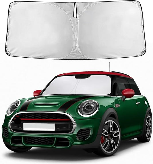 EcoNour Windshield Sunshade Compatible for Mini Cooper F55 2014-2022 2023 2024, Sun Visor for Front Windshield & Window Sun Shade Cover, UV Heat Blocker & Protector, Car Accessories by EcoNour