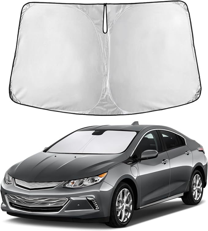 EcoNour Windshield Sunshade Compatible for Chevrolet Volt 2016-2017 2018 2019, Sun Visor for Front Windshield & Window Sun Shade Cover, UV Heat Blocker & Protector, Car Accessories by EcoNour