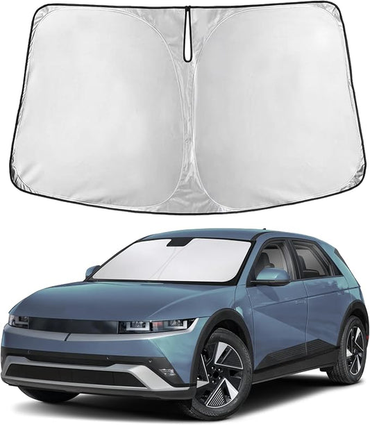 EcoNour Windshield Sunshade Compatible for Hyundai Ioniq5 2022-2024 2025 2026, Sun Visor for Front Windshield & Window Sun Shade Cover, UV Heat Blocker & Protector, Car Accessories by EcoNour
