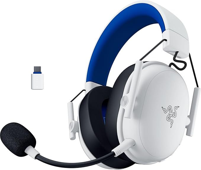 Razer BlackShark V3 X HyperSpeed Wireless PS5 Gaming Headset, White | 50mm Drivers, Cardioid Mic, 2.4 GHz, Bluetooth, Works with PC, Mac, Nintendo Switch, Smartphone, 70 Hr Battery - Image 10