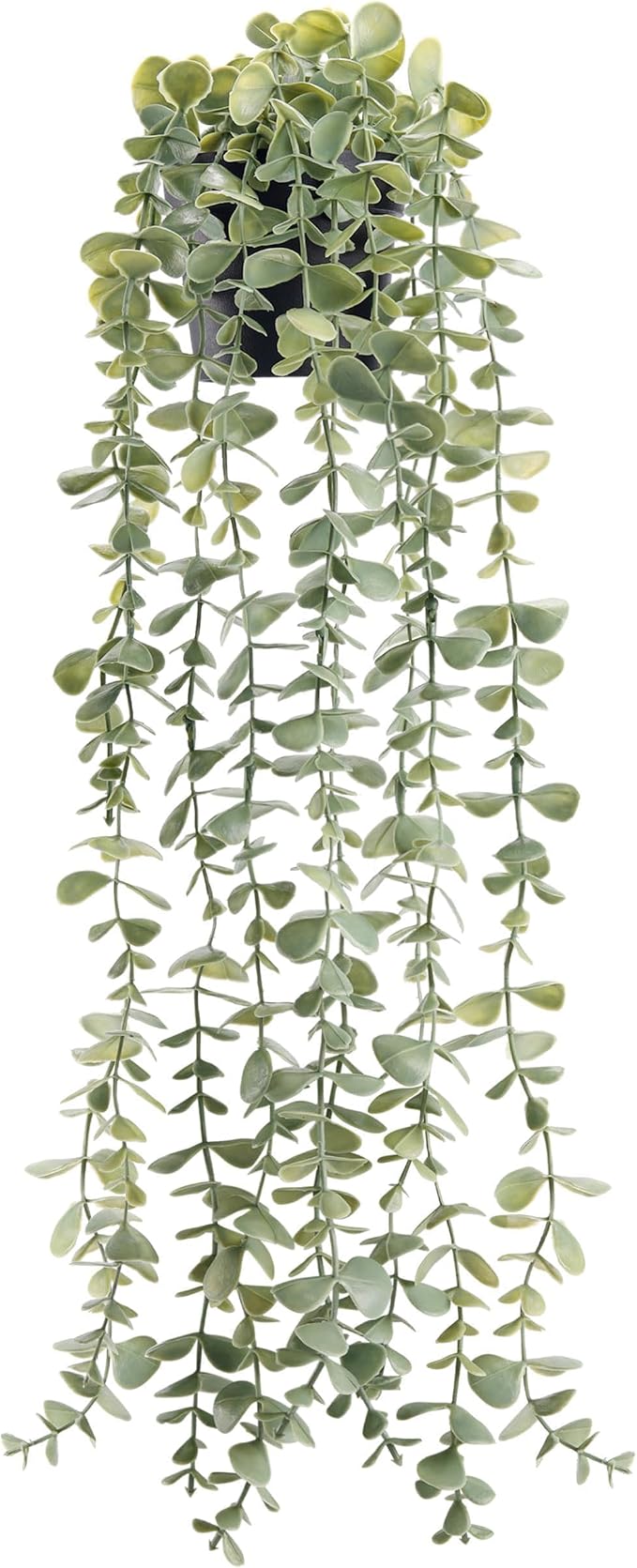 Der Rose 1Pcs Fake Plants Hanging Artificial Potted Faux Eucalyptus Plants for Modern Boho Farmhouse Bathroom Office Desk Wall Art Shelf Living Room Aesthetic Decor Indoor by DerRose