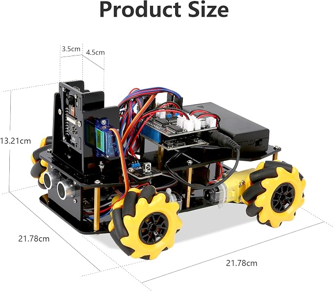 ACEBOTT Robot Kit with 3MP Camera, Robotics for Kids Ages 8–12 12-16 Compatible with Arduino & Scratch, App & Remote Control, STEM Toys Coding Robot Kit, Gift for Kids, Teens and Adults - Image 3