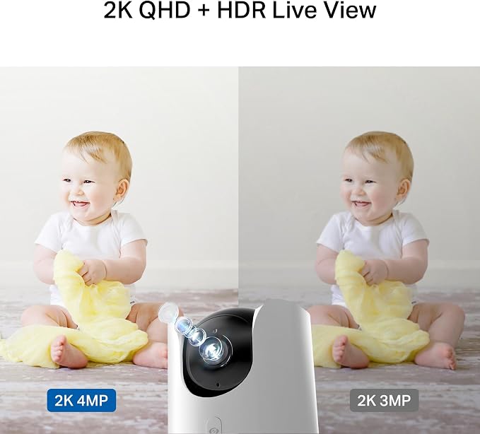 TP-Link Tapo 2K QHD Pan/Tilt Wi-Fi Camera | Apple HomeKit | Physical Privacy Mode | Color Night Vision | Motion Tracking | 2-Way Audio | Local/Cloud Storage | Works w/Alexa&Google Home | (Tapo C225) - Image 3