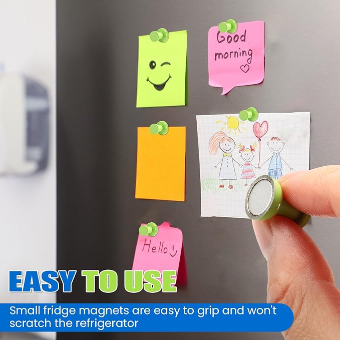 LOVIMAG Fridge Magnets 20Pcs, Magnet for Refrigerator Whiteboard, Green | Small Strong Neodymium Metal Cute Push Pin for Classroom, Kitchen, Accessories Decorative, Office, Calendar - Image 5