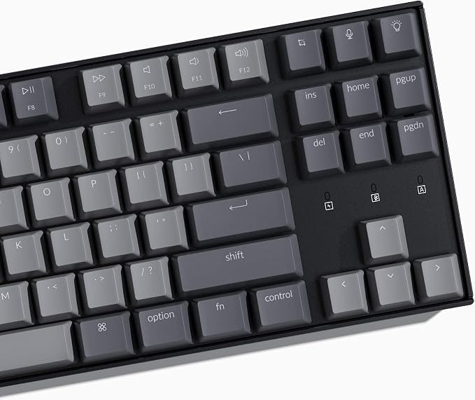 Keychron K8 Tenkeyless Wireless Mechanical Keyboard for Mac, RGB Backlight, Bluetooth, Multitasking, Type-C Wired Gaming Keyboard for Windows with Gateron G Pro Brown Switch - Image 8